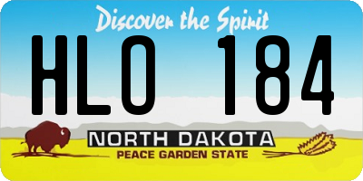 ND license plate HLO184