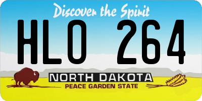 ND license plate HLO264