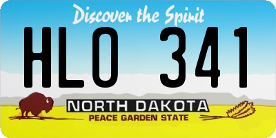 ND license plate HLO341