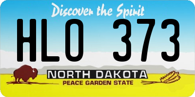ND license plate HLO373