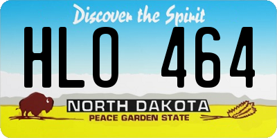 ND license plate HLO464