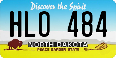 ND license plate HLO484