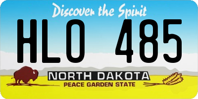 ND license plate HLO485