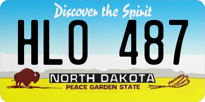 ND license plate HLO487