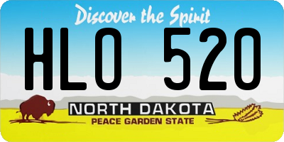 ND license plate HLO520