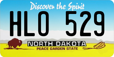 ND license plate HLO529