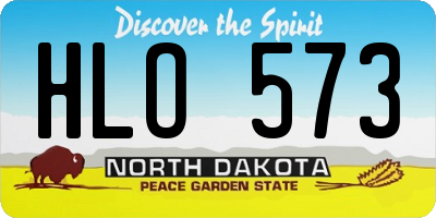 ND license plate HLO573
