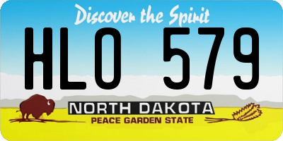 ND license plate HLO579