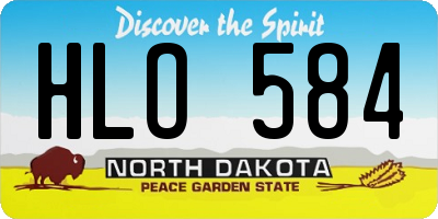 ND license plate HLO584
