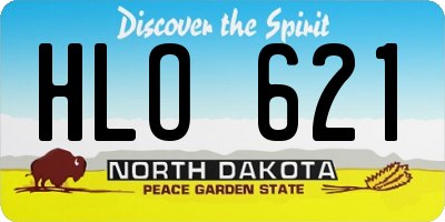 ND license plate HLO621
