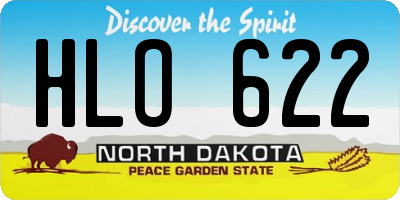 ND license plate HLO622