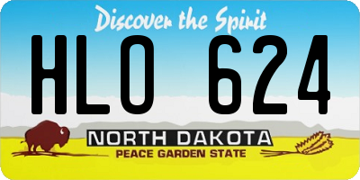 ND license plate HLO624