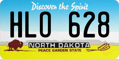 ND license plate HLO628