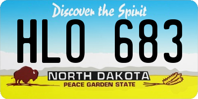 ND license plate HLO683