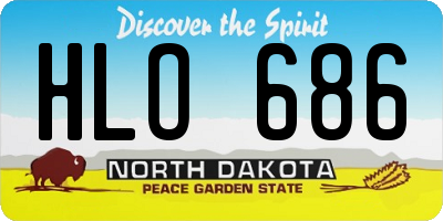 ND license plate HLO686