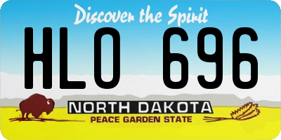 ND license plate HLO696