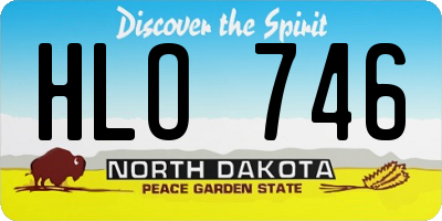ND license plate HLO746