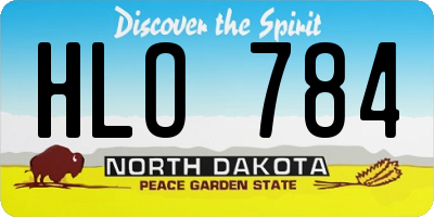ND license plate HLO784