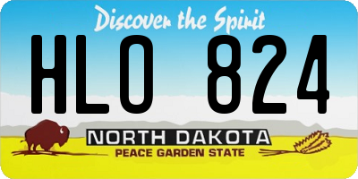ND license plate HLO824