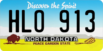 ND license plate HLO913