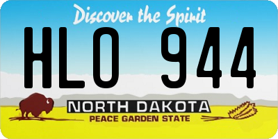 ND license plate HLO944