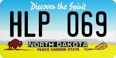 ND license plate HLP069