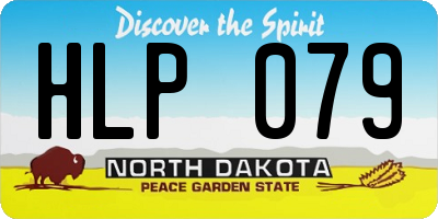 ND license plate HLP079