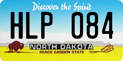 ND license plate HLP084
