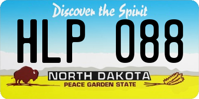 ND license plate HLP088