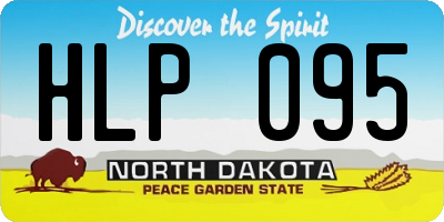 ND license plate HLP095