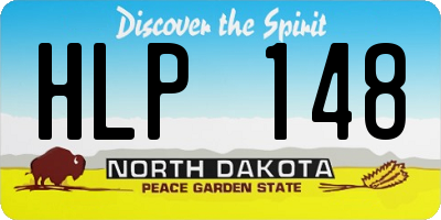 ND license plate HLP148