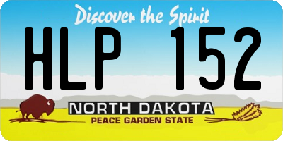 ND license plate HLP152