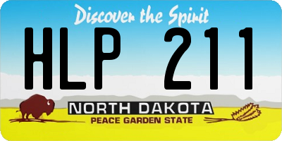 ND license plate HLP211