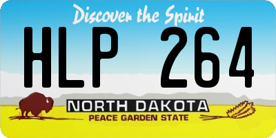 ND license plate HLP264