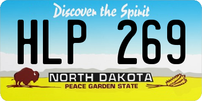 ND license plate HLP269