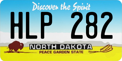 ND license plate HLP282