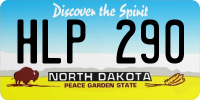 ND license plate HLP290