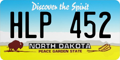 ND license plate HLP452