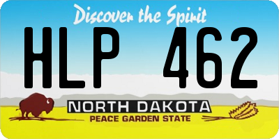 ND license plate HLP462