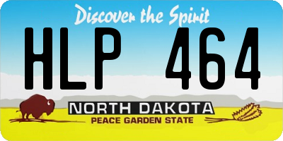 ND license plate HLP464