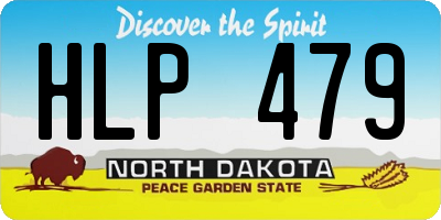 ND license plate HLP479