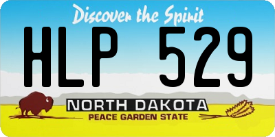 ND license plate HLP529
