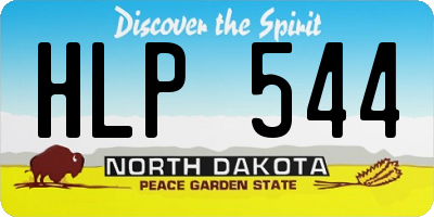 ND license plate HLP544