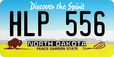 ND license plate HLP556