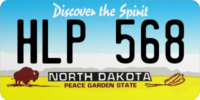 ND license plate HLP568