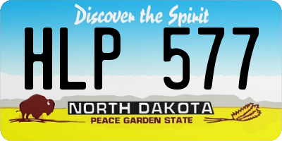ND license plate HLP577