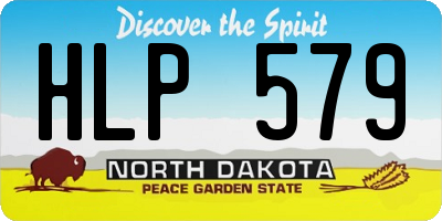 ND license plate HLP579