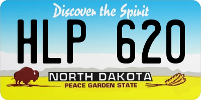 ND license plate HLP620