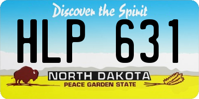 ND license plate HLP631