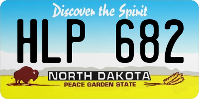 ND license plate HLP682